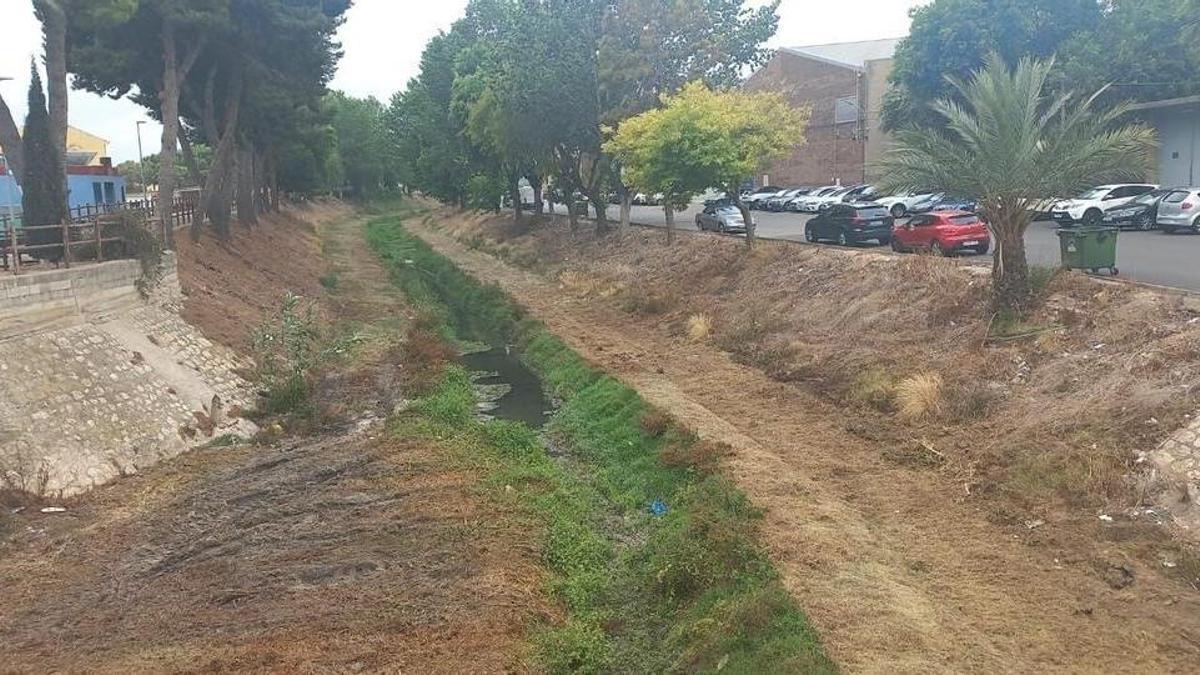 El barranco de Picassent a su paso por Beniparrell.