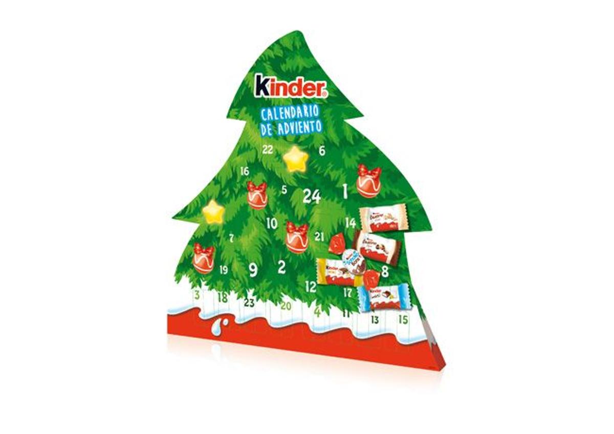 Calendario de adviento en forma de árbol de Navidad, de Kinder