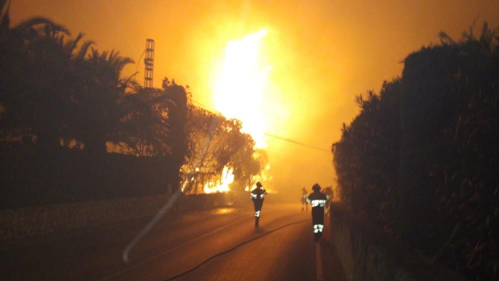 Incendio en Benitatxell y Xàbia