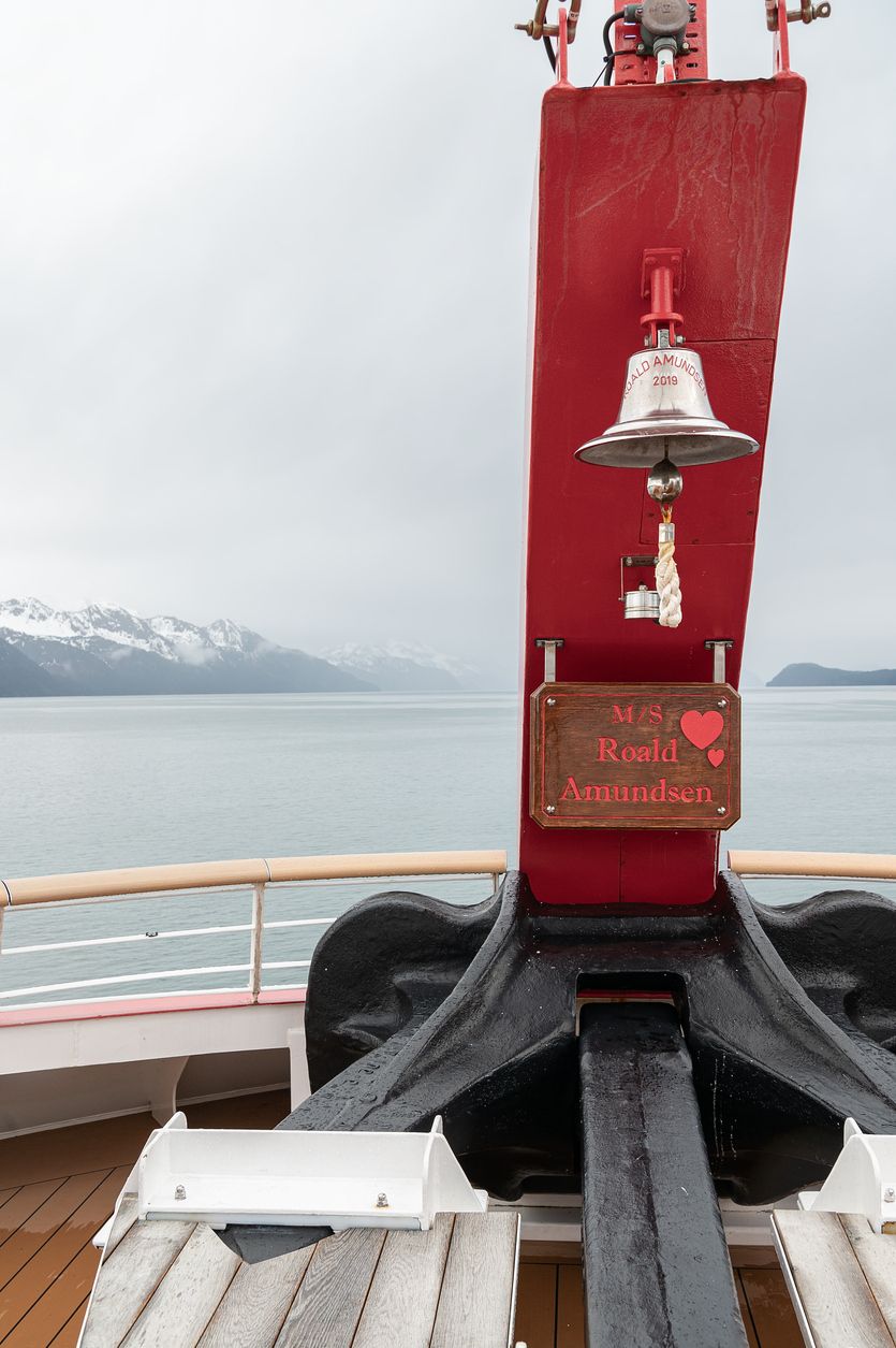 Detalle del MS Roald Amundsen.