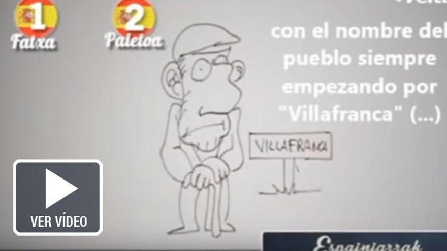 Imagen del vídeo emitido por la televisión vasca.