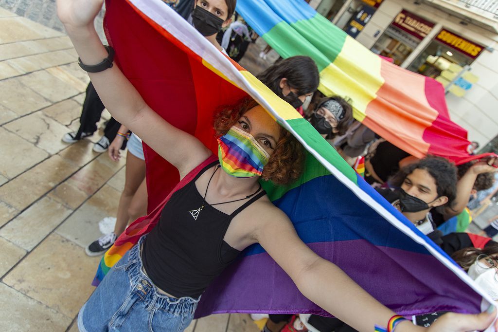 Marcha del colectivo LGTBI+ en Cartagena.