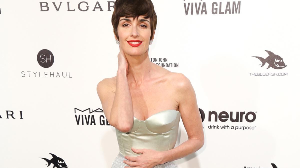 Paz Vega en la fiesta de los Oscar de Elton John