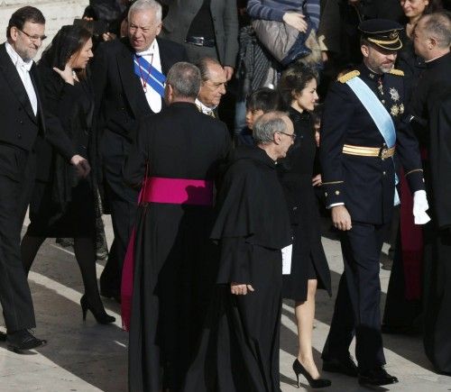 LOS PRÍNCIPES, RAJOY Y TRES MINISTROS ASISTEN A LA ENTRONIZACIÓN DEL PAPA