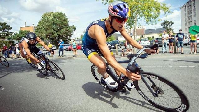 Mario Mola, el pasado sábado en el triatlón de Chateauroux.