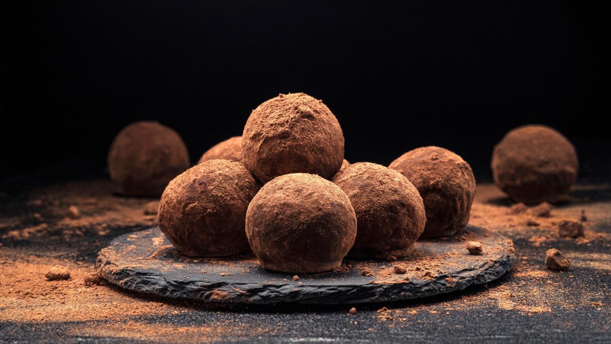 Trufas de chocolate.