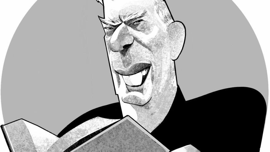 Caricatura de Vargas Llosa, por Pablo García.