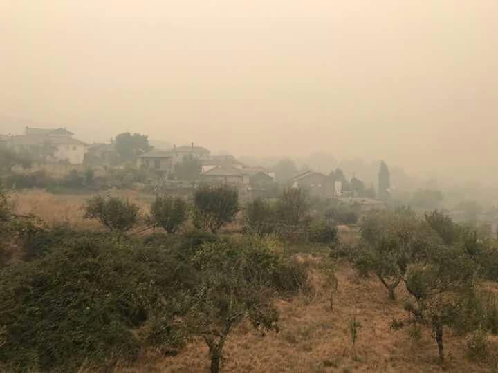 Incendios en Galicia: el humo llega a la provincia de Zamora