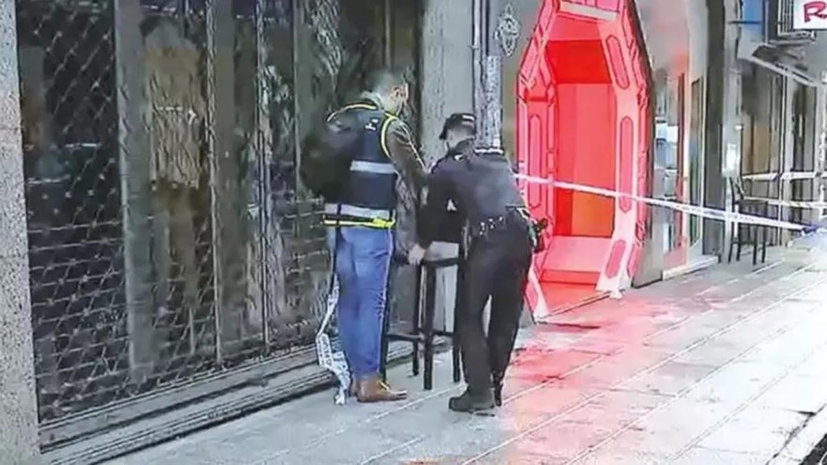 En la imagen, la zona del suceso, en la rúa Santiago de Chile / TVG / REDACCIÓN