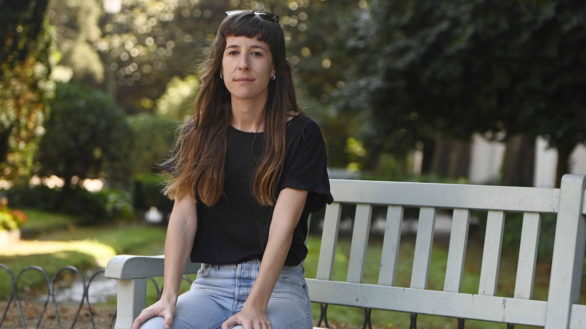 La cooperante viguesa Virginia Mielgo, ya de vuelta en la ciudad olívica, tras pasar más de un mes en la Franja.