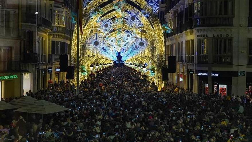 Imagen de las luces de Calle Larios en la pasada Navidad.