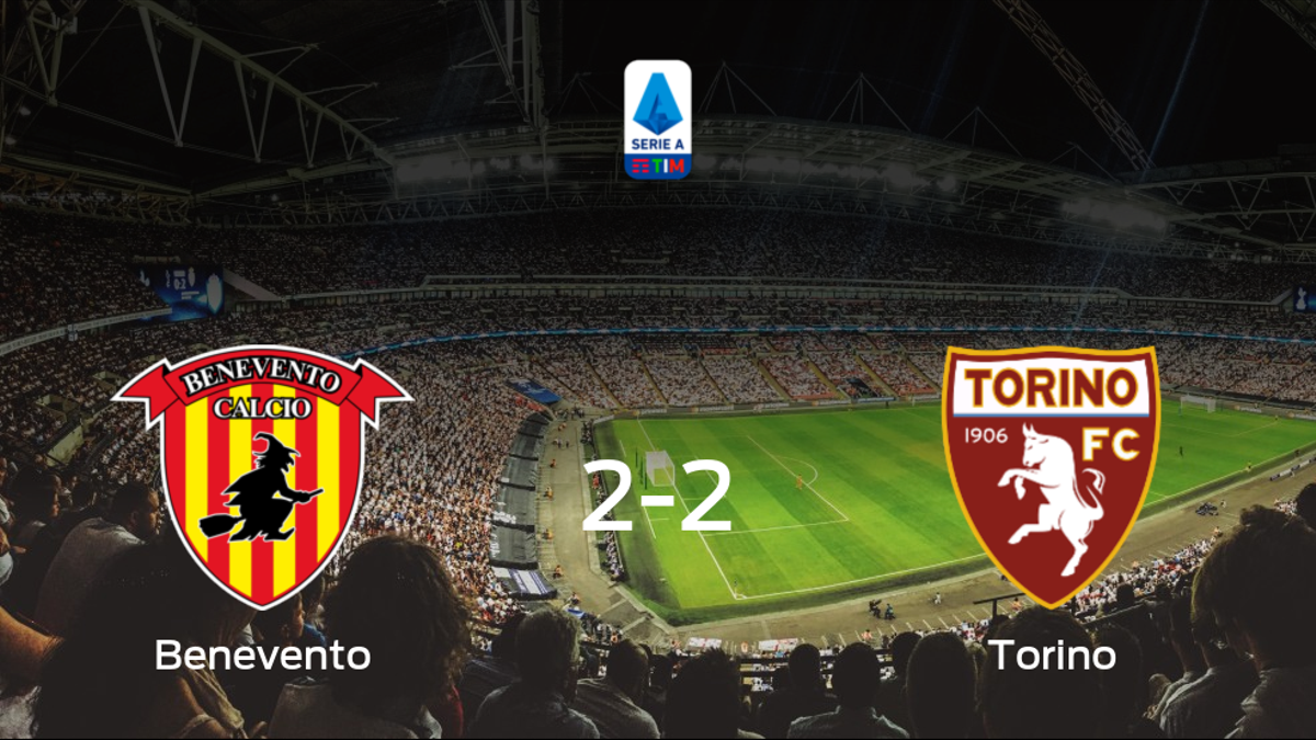 El Benevento y el Torino reparten los puntos tras empatar a dos