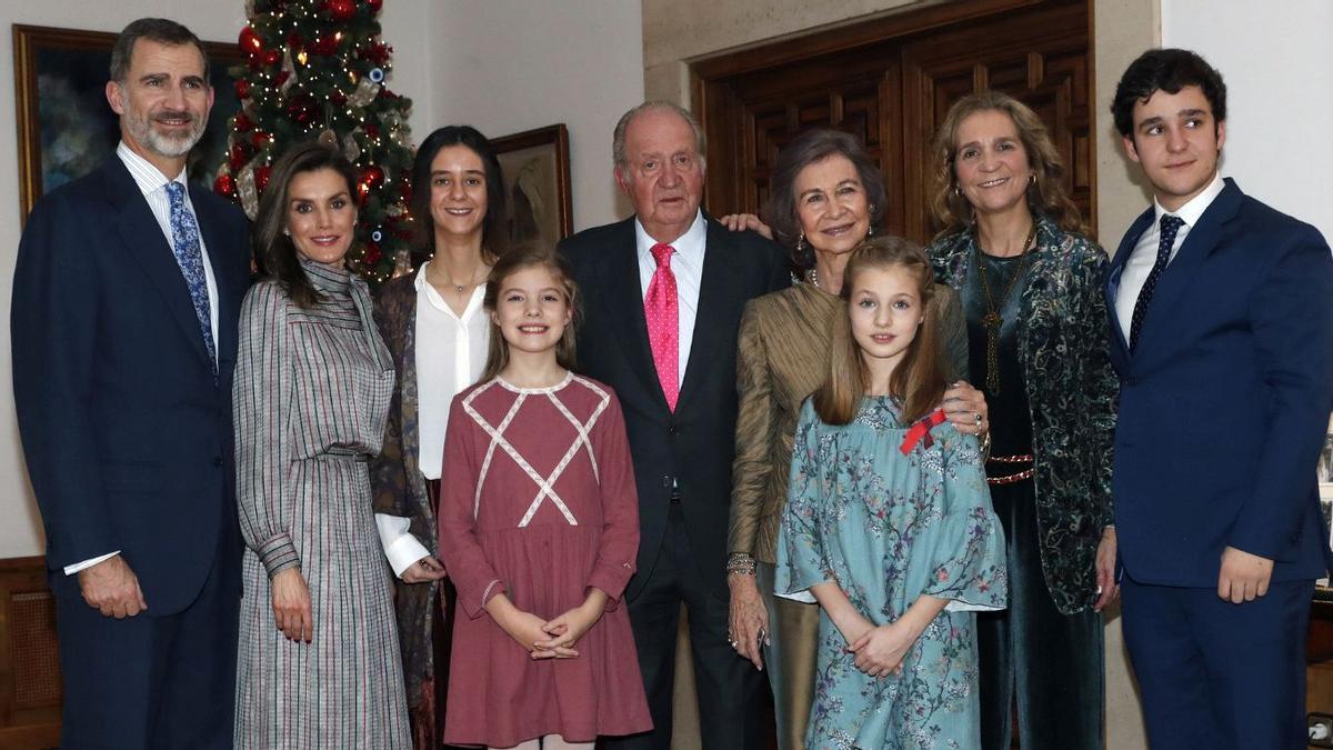 Madrid 5/1/2018 Almuerzo de la Familia Real con motivo del 80 aniversario de Su Majestad el Rey Don Juan Carlos