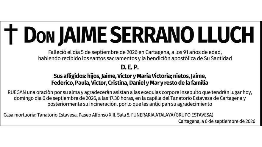 D. Jaime Serrano Lluch