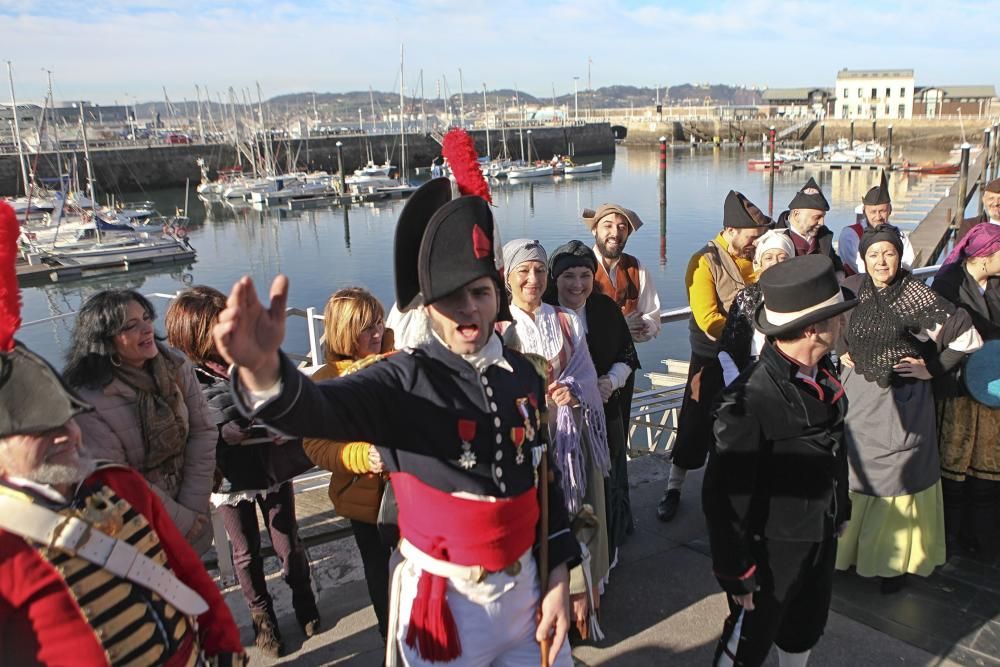 Desembarco histórico en el puerto deportivo de Gij