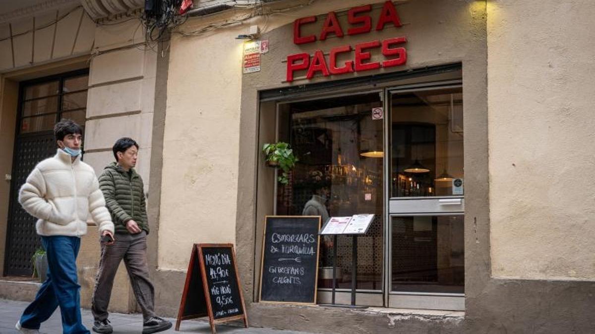 La entrada de Casa Pagès.