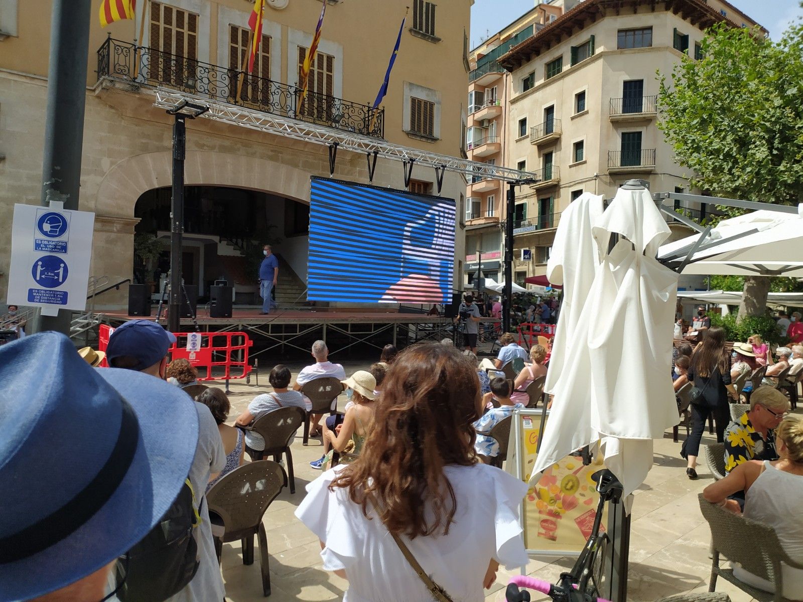 Pantalla gigante en Sóller para ver a Joanllu Pons