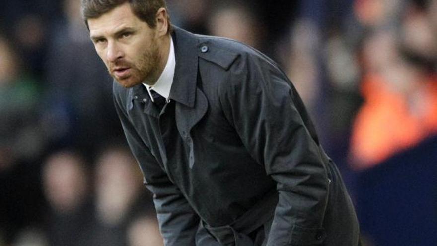 André Villas-Boas durante el partido ante el Bromwich.