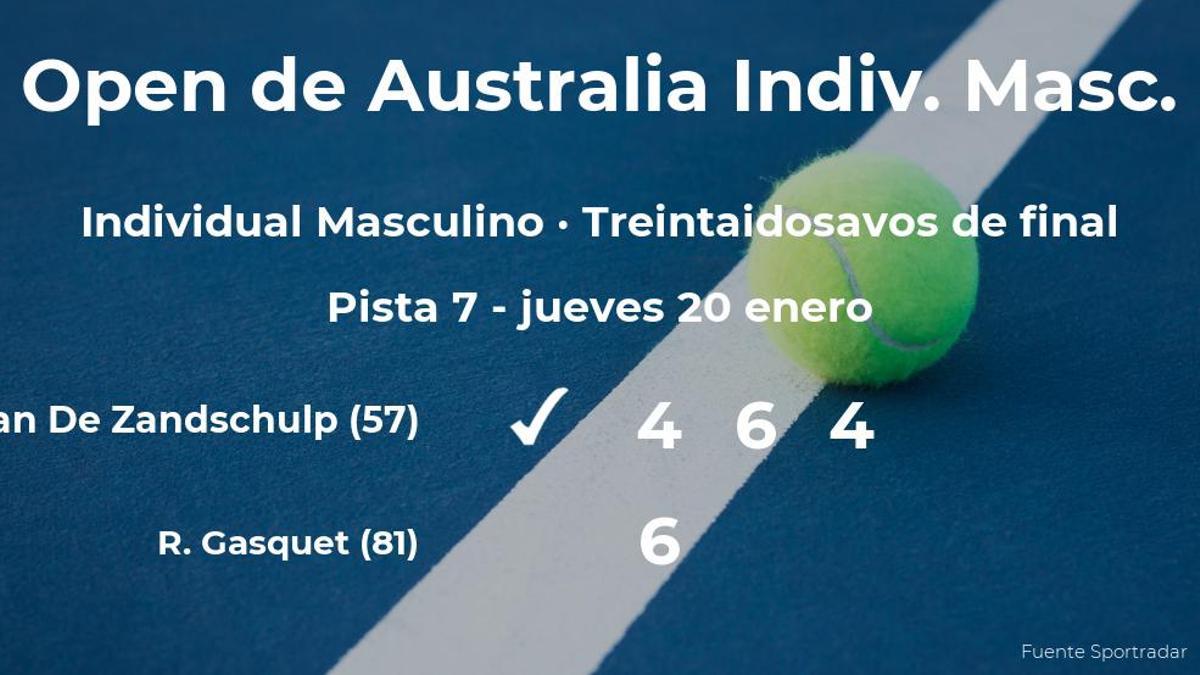 Botic Van De Zandschulp jugará en los dieciseisavos de final tras su victoria contra el tenista Richard Gasquet