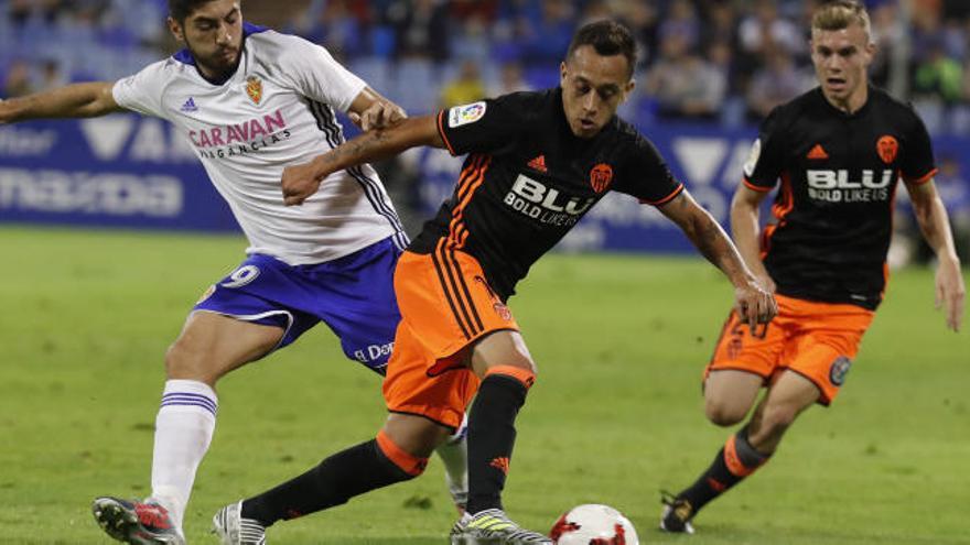 Fabián Orellana, durante el partido de Copa del Rey.