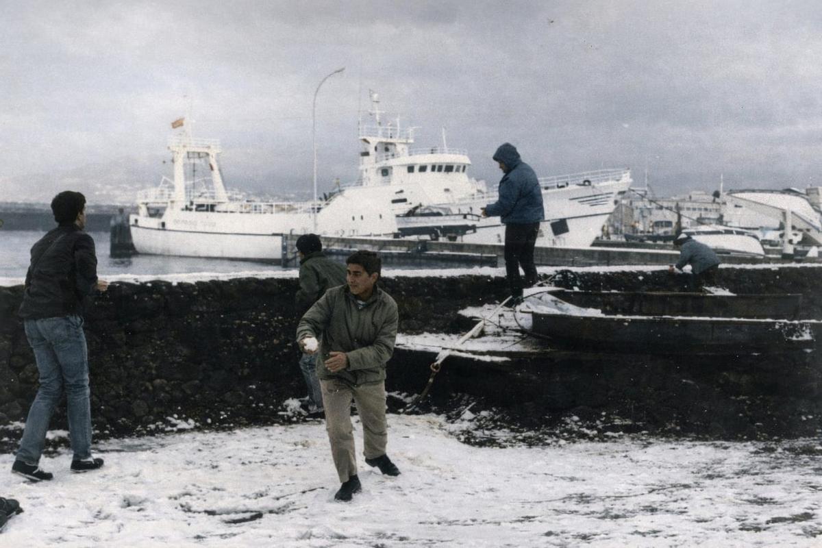 Revivimos en color la gran nevada de 1987 en Vigo