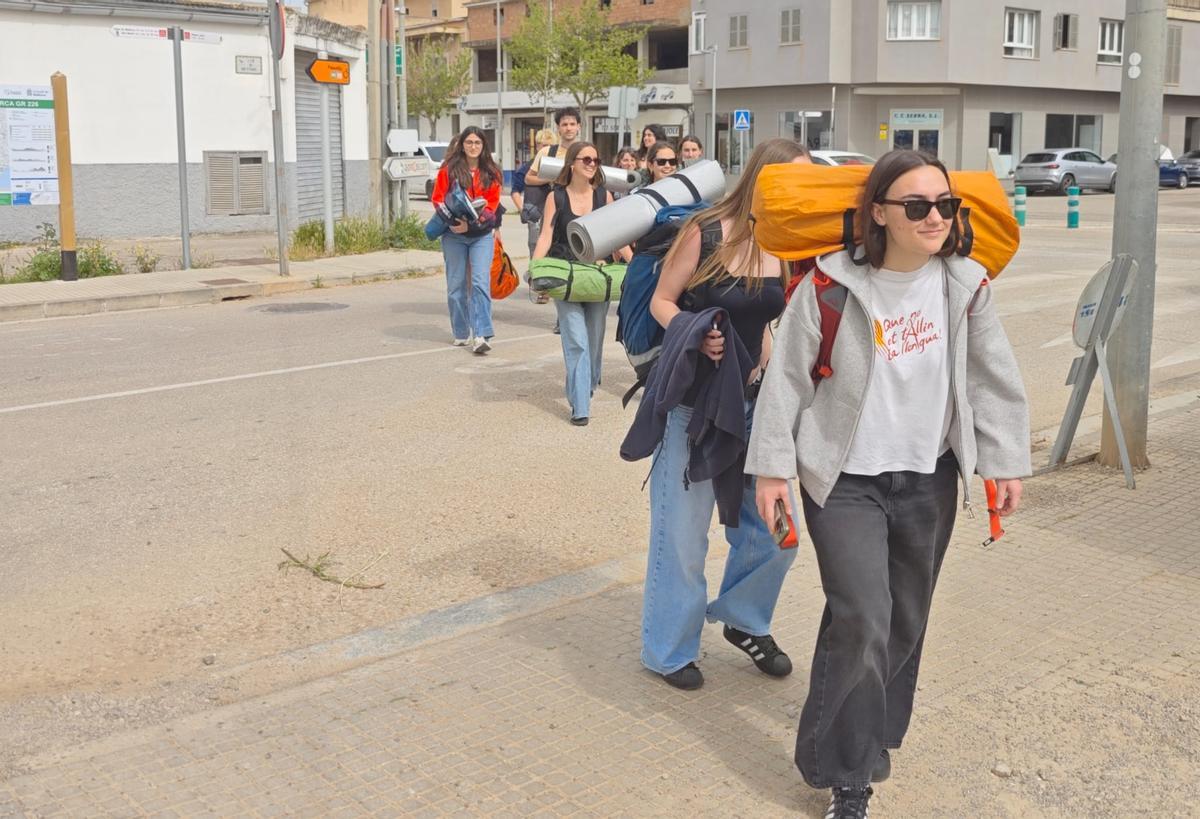 Llegada a la zona de acampada.