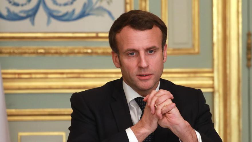 Una imagen de Emmanuel Macron, presidente de Francia.