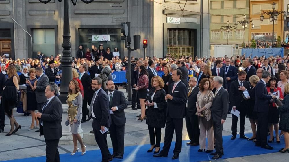 La alfombra azul de los premios "Princesa de Asturias" 2016