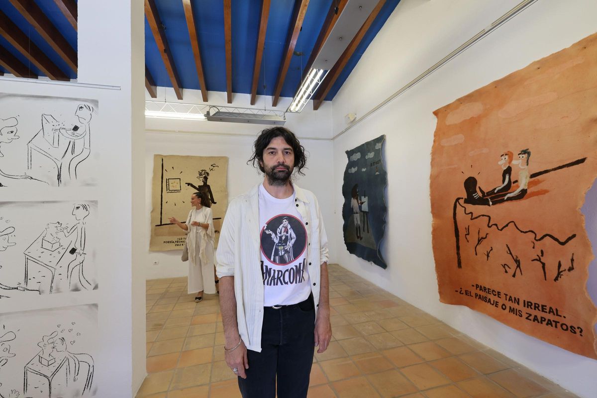 Adrián Martínez, en su muestra ‘A Wander Walk’, en Sa Punta des Molí.