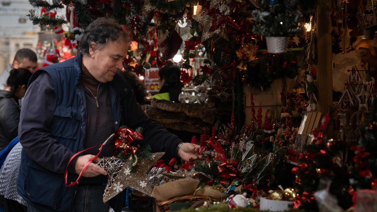 Imagen de un mercadillo navideño.