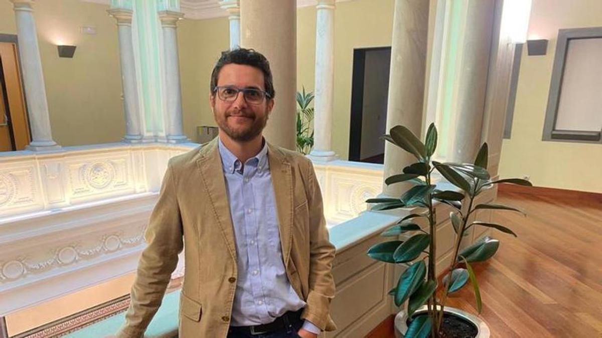 Andrés Rodríguez Ganuza, responsable de Servicios a Vendedores de Amazon España, este miércoles en Zaragoza.
