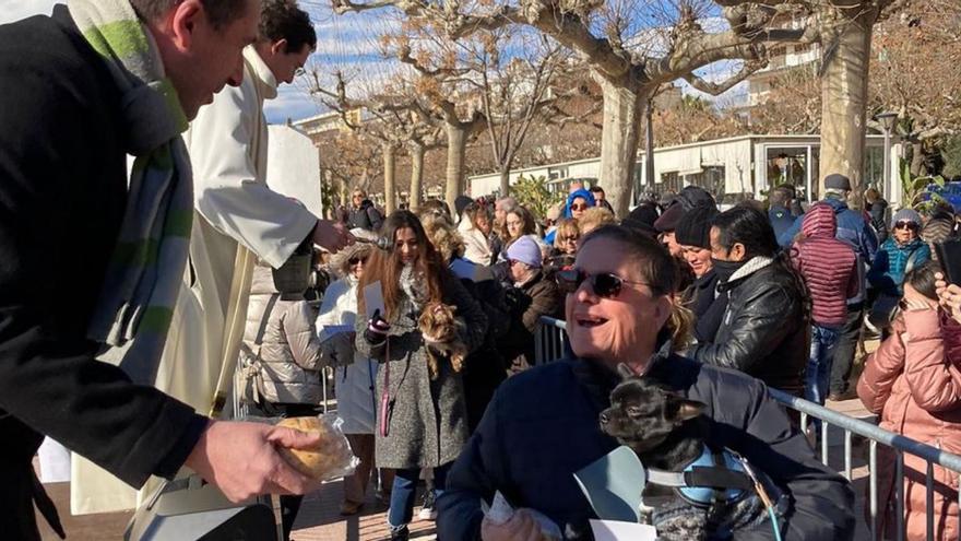 Un dels moments de la benedicció, diumenge. | AJUNTAMENT DE PALAMÓS