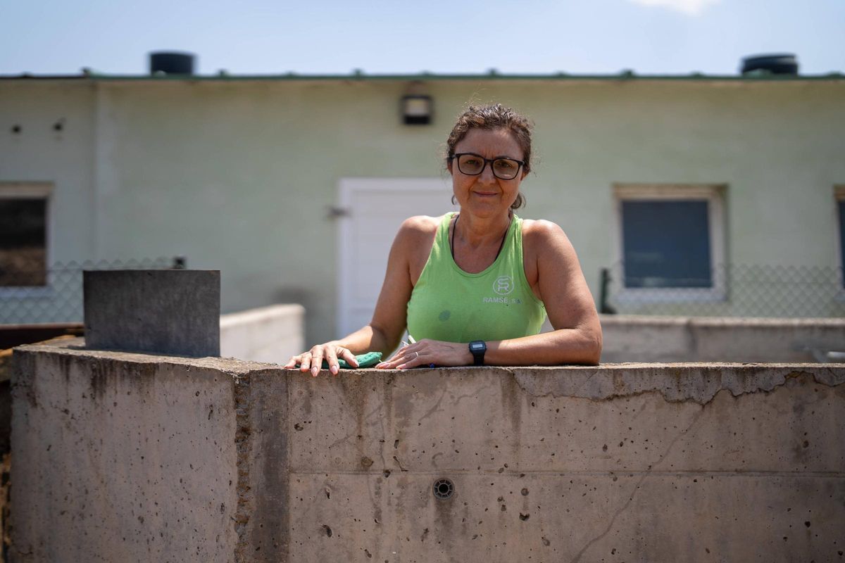 Dita Garcia, trabajadora de una granja que fue testigo del inicio del incendio de Torrefeta.