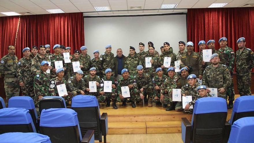 La Brigada comparte prácticas de tirador selecto con militares libaneses