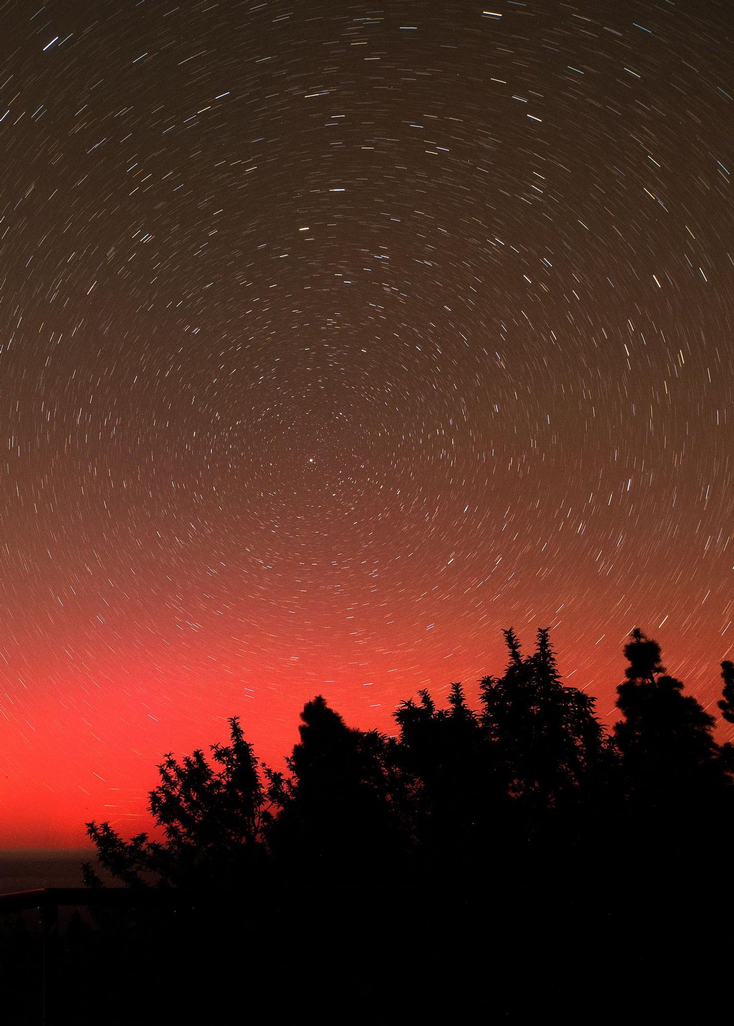 Auroras boreales vistas desde Canarias