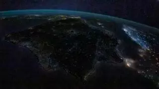 RECREACIÓN DEL MAPA DE ESPAÑA SIN LUZ