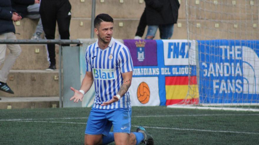 El CF Gandia cierra la primera vuelta en el Municipal La Celadilla de Utiel