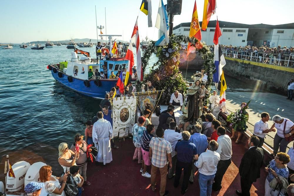 Procesión de la Virgen del Carmen 2017 en Arousa