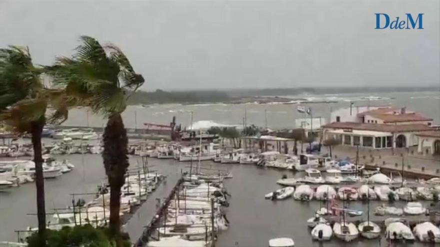 El temporal marítimo azota el litoral de Mallorca