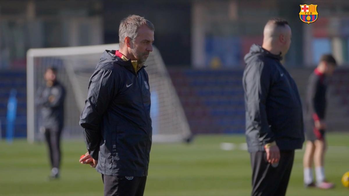 Flick durante un entrenamiento