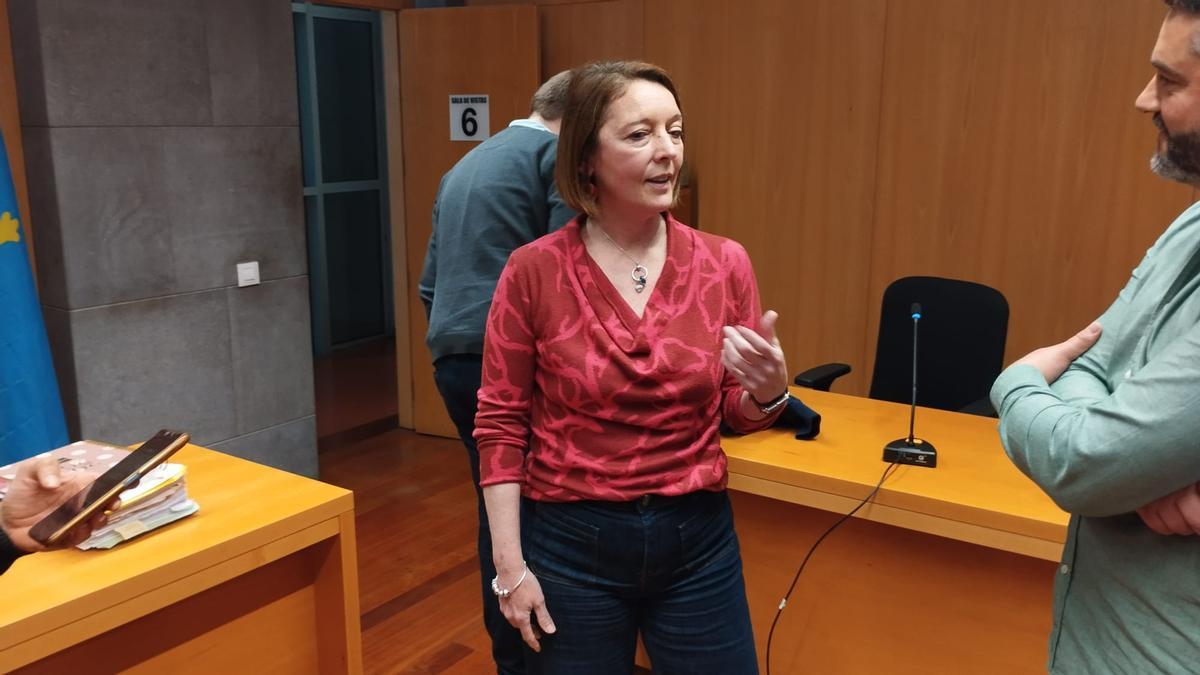 La magistrada María Elena González.
