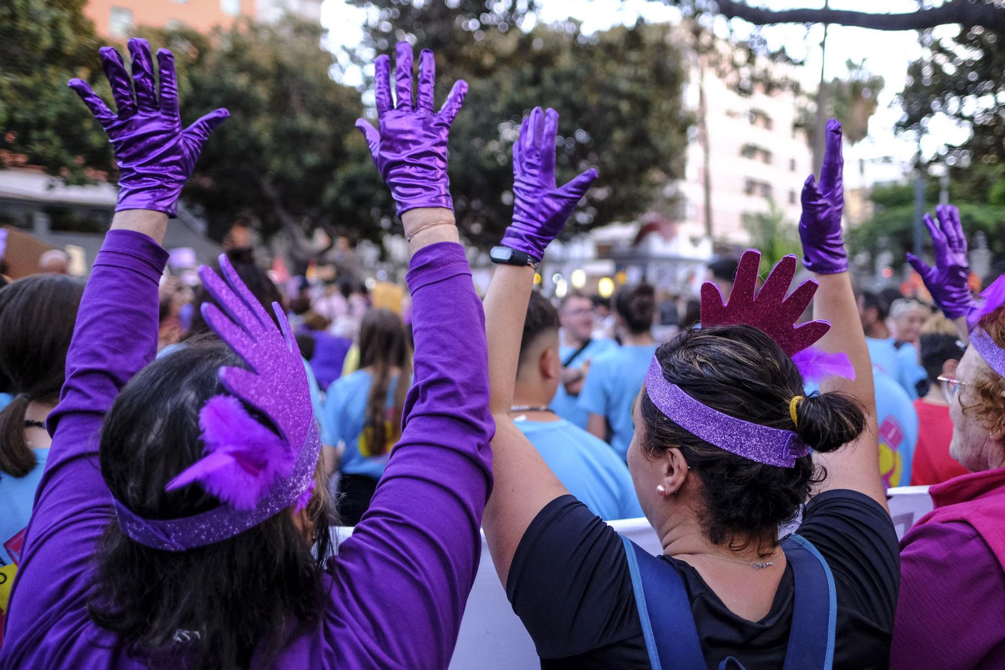 Manifestación por el 8M en Las Palmas de Gran Canaria