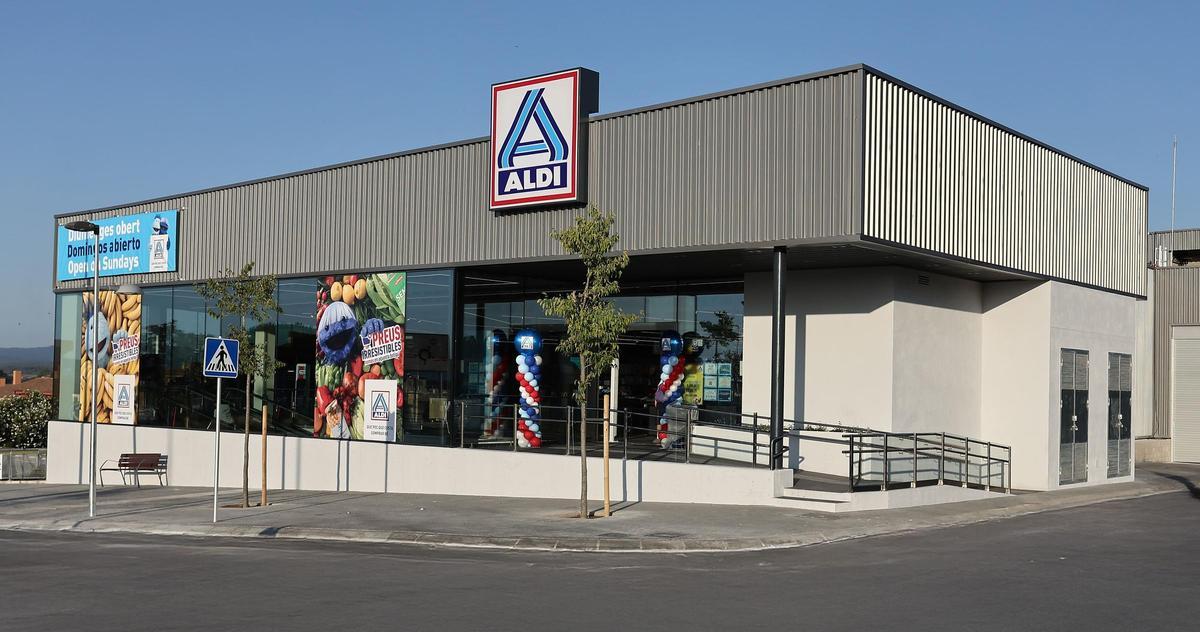 Exterior de un supermercado de la cadena alemana Aldi.