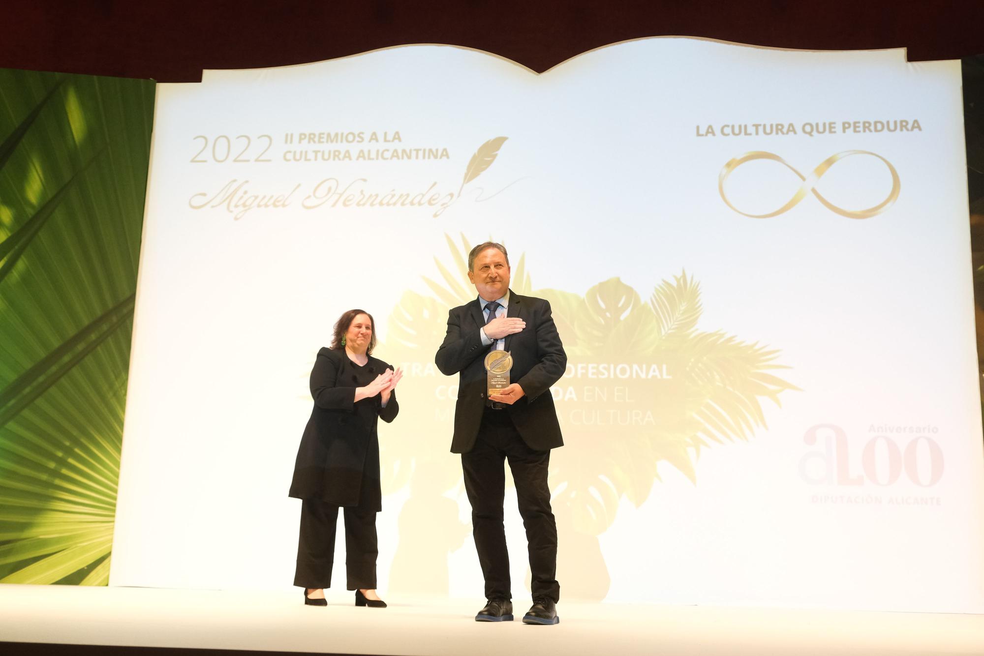 Así ha sido la Gala de entrega de los Premios Miguel Hernández a la Cultura Alicantina