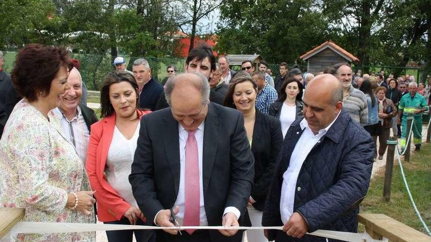 José García Liñares inaugura el botánico en el mes de junio de 2015.