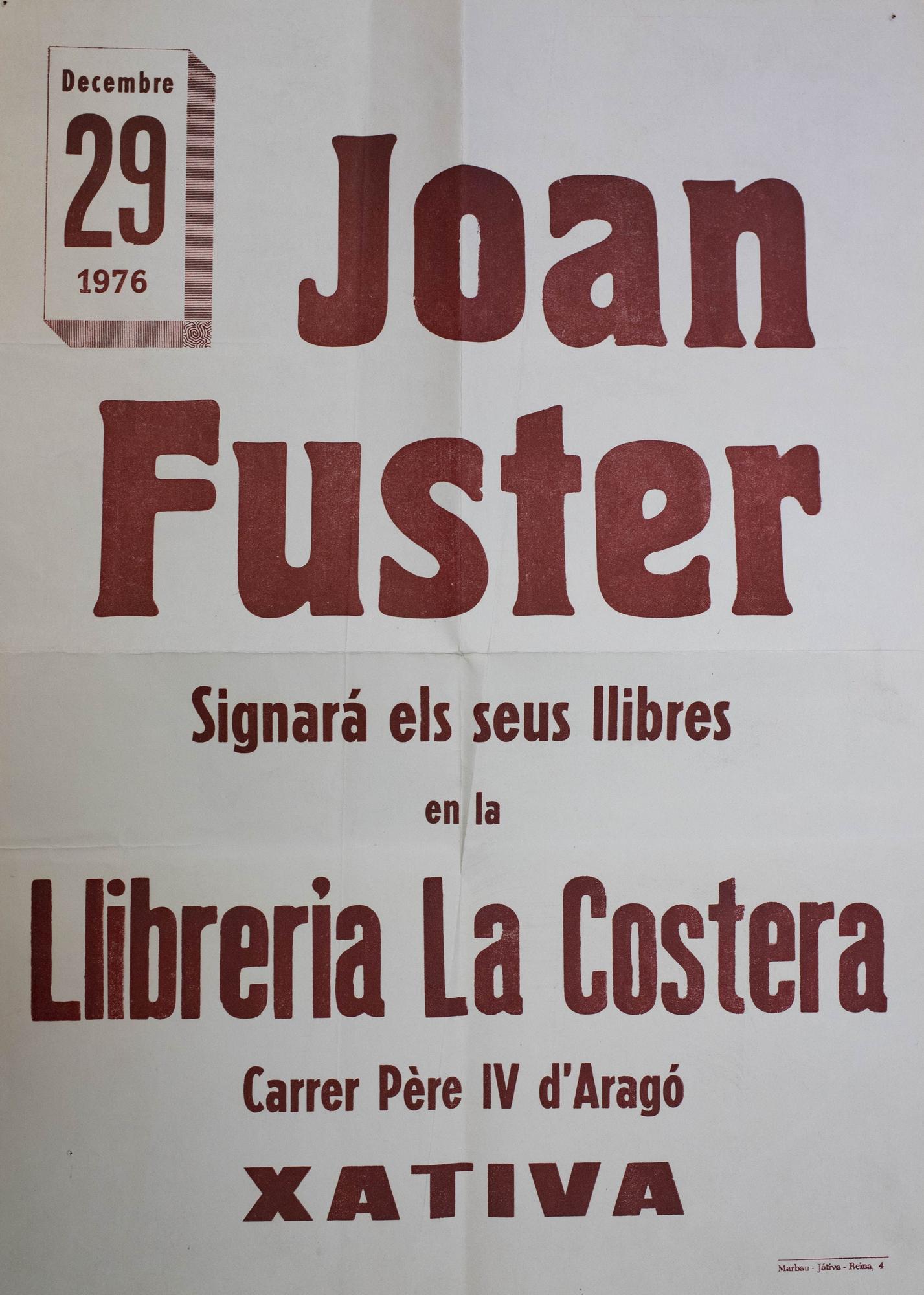 45 años del atentado con bomba atribuido al "VI comando Adolfo Hitler" contra la librería "La Costera" de Xàtiva