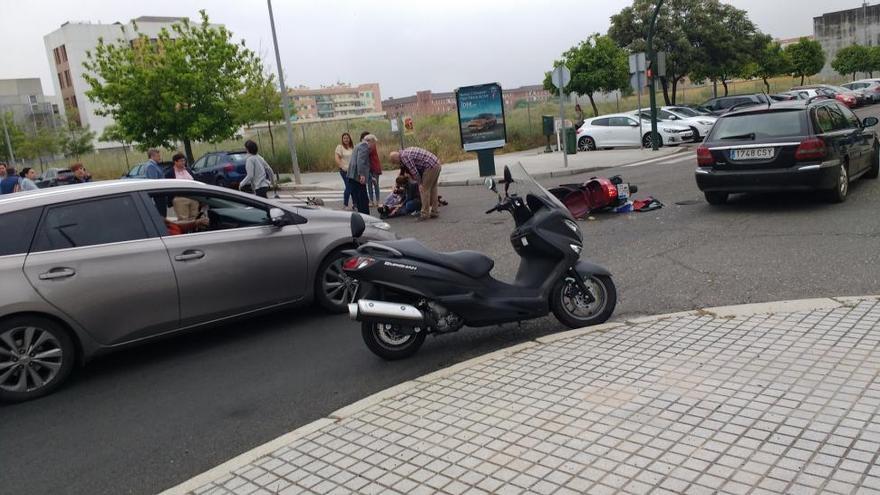 Herido un hombre de 67 años en un accidente de moto en Córdoba