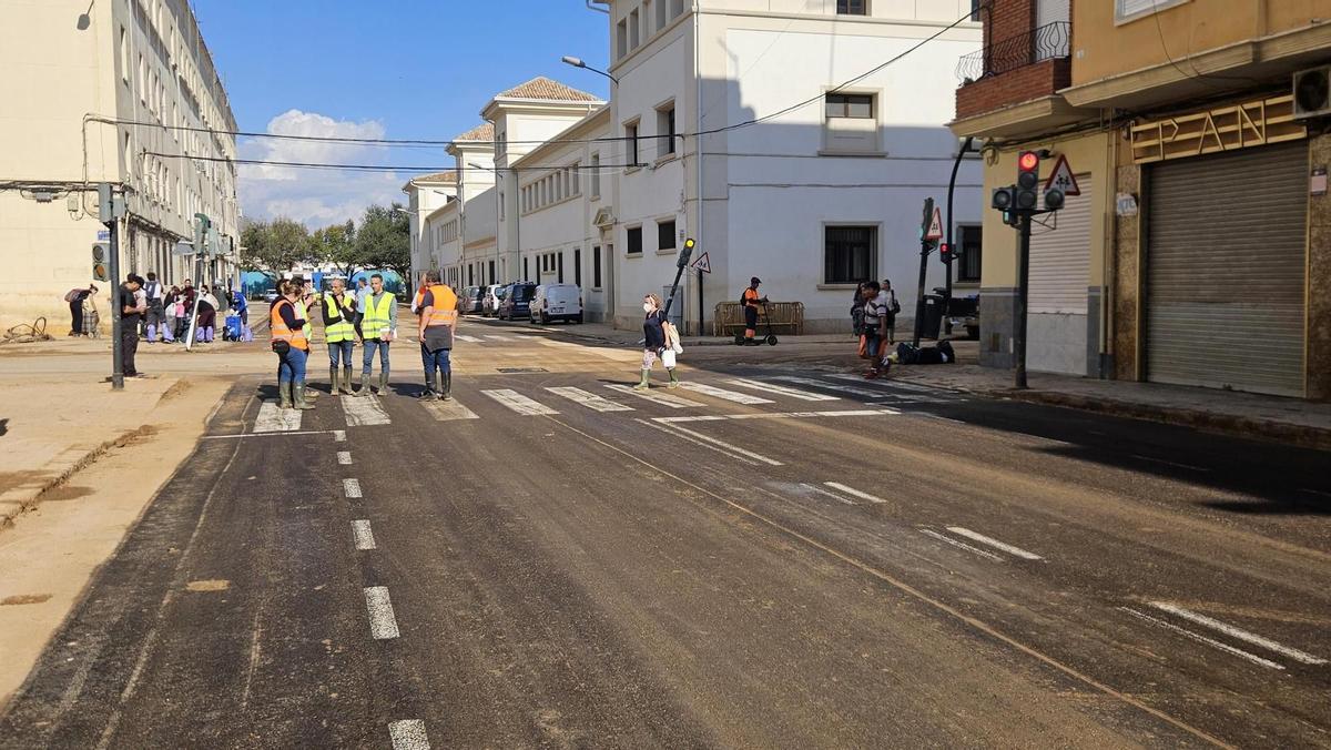 El pavimento vuelve a estar a la vista en La Torre.