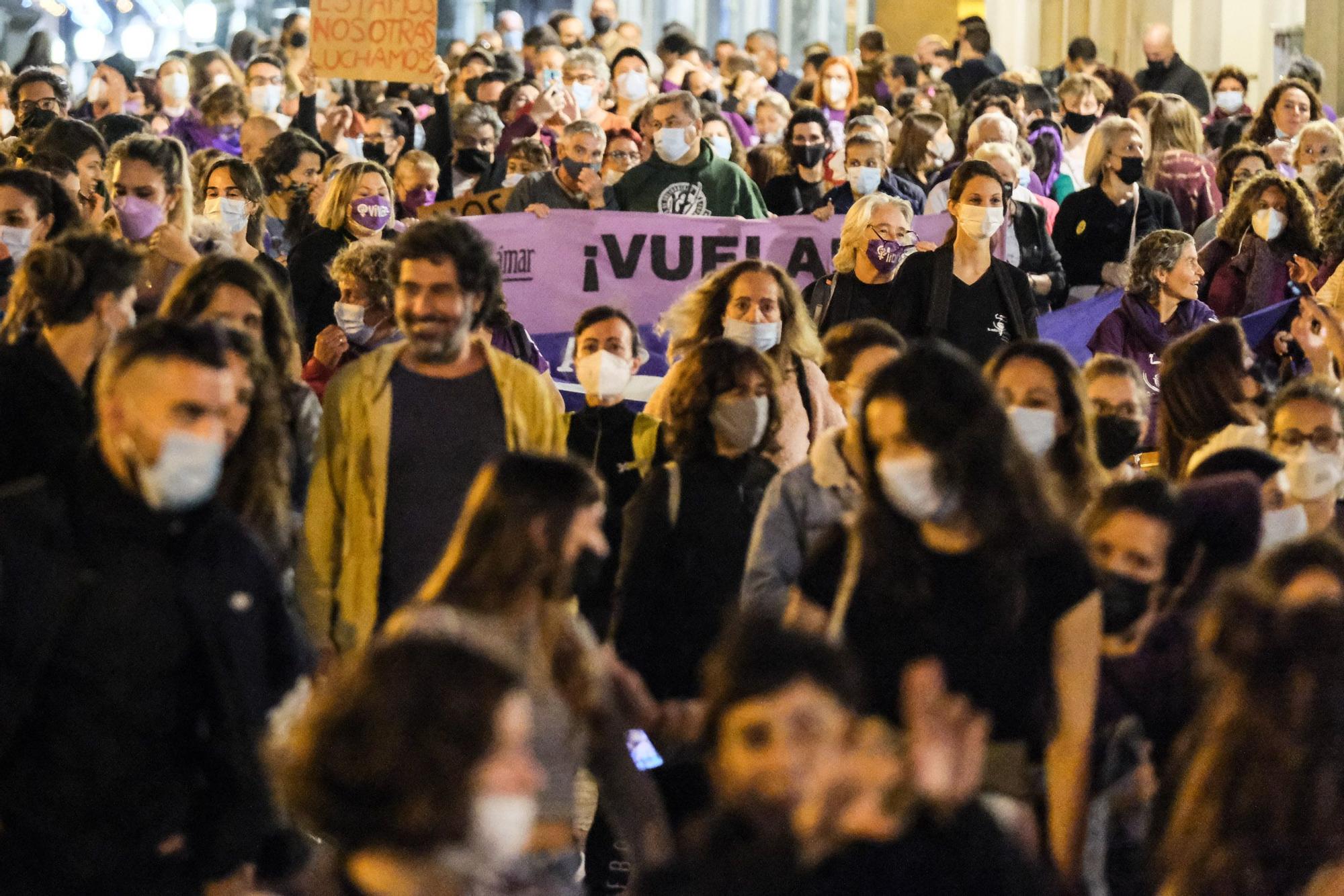 Manifestación del 25N en Las Palmas de Gran Canaria
