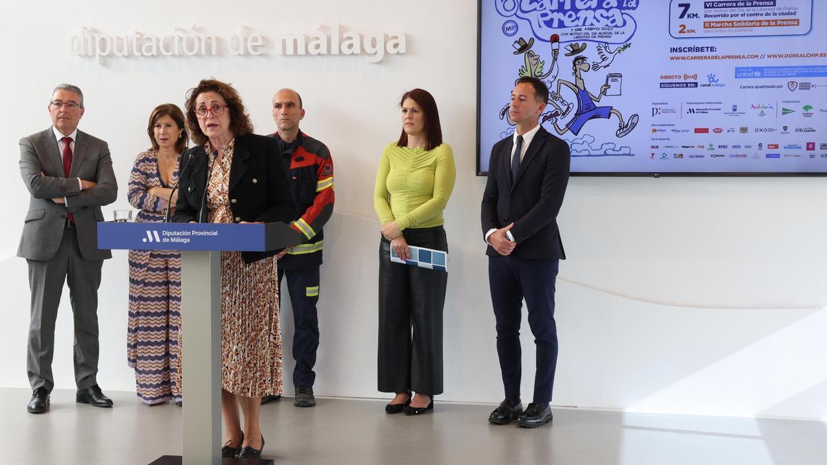 La presidenta de la Asociación de la Prensa de Málaga, Elena Blanco Castilla